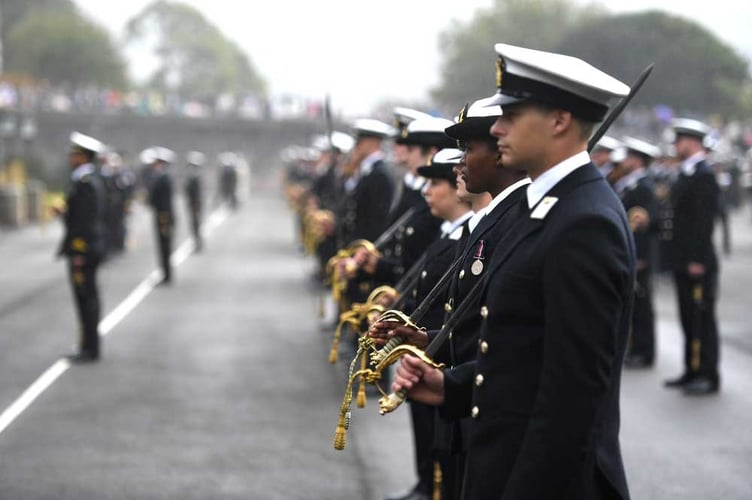 Officers passing out at BRNC — the transition from trainee to commissioned officer